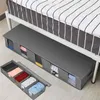 Nonwoven under säng förvaringspåse quilt filtkläder bin box avdelare vikning garderob arrangörsklädbehållare stor 210914185s