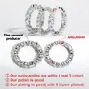 Bröllopsringar anujewel 4mm 5cttw d färgband ring 925 sterling silver för kvinnor smycken grossist 230726