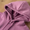 Sweats à capuche pour femmes Sweatshirts Privathinker Womans Solid Drop Épaule Coréenne Femme Pulls à capuche Épaissir Chaud Surdimensionné Femmes 230727