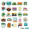 Naklejki samochodowe 50pcs National Park Stock Pack do butelki do butelki laptopa deskorolki motocyklowe wodoodporne naklejki upuszczenie dostaw telefonicznych DH2EH