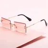 Sunglasses Frames Fashion Pink Purple Square Women Brand Designer Retro Sun Glasses Female Rectangle Lens Vintage Small De Sol 230726