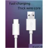 Mobiele Telefoon Kabels 1M 3Ft Type C Usb-C Mobiel S Data Sync Opladen Voor S7 Edge S8 S9 s10 S20 Htc Lg Android Drop Levering Telefoons Een Dhjiu