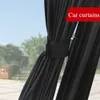 Odcień 2PCS 50 cm Słońce Słońce Bokowe okno Kurtyna Auto Składane Akcesoria Ochrony UV Czarne czyste tkaniny Auto Accessories 230727