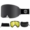 Ski Goggles Locle Мужчины Женщины двойные слои маски сноуборда, Anti -Fog OTG UV400 Мотоцикл Снежные стаканы 230726