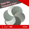 36PCS 3 Inch Flocking Waterproof Sandpaper Abrasive Paper 400 to 10000 Grits Self-adhesive Wet & Dry for Sanding Polishing299v