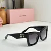 Moda miu okulary przeciwsłoneczne ramy optyczne unisex srebrna złota metalowa rama okulary lunette