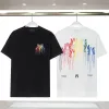 23SSメンズカジュアルTシャツファッションレタードリップコラージュプリントTシャツメンズデザイナーストリートウェアTシャツメンヒップホップクルーネックTシャツプラスサイズの衣類S-3XL