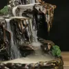 Sculptures montagnes rivière cascade encens brûleur Fountain Fackflow aroma cender Habineter Home Unique Crafts