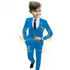 Costumes formel Beige garçons costume 3 pièces fête mariage smoking enfant veste pantalon gilet sur mesure enfants Costume 316 ans 230726