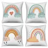 Coussin/décoratif personnalisable couverture décoration maison bureau chambre dessin animé arc-en-ciel nuage canapé décoratif housse de coussin R230727