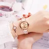 Reloj para mujer relojes de lujo de alta calidad moderno reloj de acero inoxidable con batería de cuarzo resistente al agua