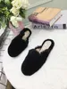 Designer Femmes Pantoufles Natasha Dames Zinkowool Hiver Fourrure Fluffy Furry Lettres Chaudes Sandales Confortable Floue Fille Flip Flop Pantoufle