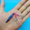 Iscas Iscas HOOFISH 10 pçs/lote Micro Jigging Metal Jig Lure Hard Bait 7g/10g/14g/21g Duplo Gancho Único Iscas Artificiais Jigbait FishingTackle 230727