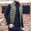 Męskie Parkas Mens Down Parkas Zimowy płaszcz 90% biała kamizelka kaczki przenośna Ultra Light Sleveless Kurtka dla mężczyzn 221207 Z230727