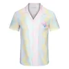 2023 Casablan-c Camicia da uomo Designer Abbigliamento Camicia Maglietta Uomo Manica corta Camicie firmate Felpa Abbigliamento Alta qualità Nuovi 20 colori