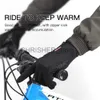 Cycling Gloves Winter Thermal Gloves Outdoor Sports Cycling Running Motorcycle Ski Touch Screen Fleece Gloves Non-slip Warm Full Finger Gloves x0726