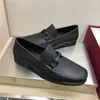 Feragamo Ferra mode cheval titre boucle tendance chaussures habillées en cuir décontracté chaussures britanniques avec motif litchi sur mariage un pied bureau chaussures pour hommes 4IY K F4BJ