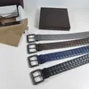 Fashion mens designer belt Highly Quality luxury Pure hand knitting genuine leathe black needle buckle Leisure belts Width 4.0cm with box wholesale