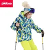 Autres articles de sport Enfants Snowboard Sportswear Ensembles Imperméable Coupe-vent Garçons Ski Costumes Veste Pantalon Hiver Garder Au Chaud Épaissie Pull Manteau 230726