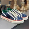 Mode Tennis 1977 Casual Shoes Luxurys Designers Mens Shoe Italy Green and Red Web Stripe Rubber Sole Stretch Cotton Low Top Men Sneakers 36-44