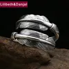 Обручальные кольца перо кольцо 100 настоящие 925 серебряного серебряного серебра
