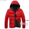 Herren-Daunenparkas, Herren-Daunenparkas, Trapstar London Winter-Colorblock-Reißverschluss, Kapuzen-Baumwolljacke, Sweatshirts, gepolstert, schmale Passform, lässig, wärmer, Z230731