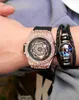 時計の時計のための時計ファッション防水時計トップブランドステンレス鋼製クォーツリストスポーツ時計レザーレロジオマスキュリノ