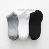 Men's Socks 20 pieces=10 pairs of summer cotton men's short socks personal bag packaging men's gift solid color unisex black and white boat socks Z230727