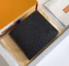 Designer handväska plånbok läder svart blommor kvinnors nyckelpåse korthållare lyx plånböcker präglade korthållare