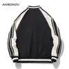 Mens Jackets Anbohou Hip Hop Varsity Jacket Men High Street Color Block Windbreaker Coats Spring Autumn Fashion College 230727