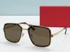 Realfine888 5A Eyewear Catier CT0194S Santos de Square Frame Luxury Designer Sunglasses for Man Woman with Glosh box ct0165s