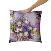 Almofada/Decorativa Provence Lavanda Capa de Almofada para Sofá com Flores Personalizadas para Presentes de Nascimento do Bebê Estojo R230727