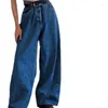 Damenjeans 2023 Damenmode Retro-Hosen mit weitem Bein, klassisch, einfach, hohe Taille, Denim, locker, lässig, vielseitig, Straße