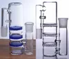 hookahs Glass Bong perc 3 layers ash cather Bong With Titanium Nail Smoking Accessories Glass Oil Burner Pipe Water Bongs