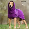 Dog Apparel Bathrobe Pet Drying Coat Clothes Microfiber Absorbent Beach Towel For Large Medium Small Dogs Cats Fast Dry Accessories