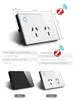 Smart Power Plugs 2022 Новое прибытие Zigbee Inwall Sockets Au Стандартное управление с двойным питанием Alexa Wireless Tuya App Hkd230727