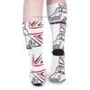 Herrstrumpor klassiska Mini Cooper Austin och flagga av Storbritannien Socks Hockey Z230727