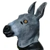 Feestmaskers Latex vol hoofd Dieren Realistische ezel Hoogwaardige verkleedfeestmaskers 230726