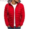 Heren Down Parka's Heren Down Parka's SHUJIN Winterjas Heren Kleding 2022 Merk Hooded Parka Katoenen Jas Warm Houden Jassen Mode Jassen Voor Heren Kare22 Z230731