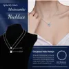 Moissanite Diamond 6.5mm 1CT Necklace For Woman Pendant 925 Silver Necklace Chains Party Bridal Fine Jewelry