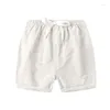 Men's Shorts Cotton Summer Children For Print Beach Pants Boys Girls Sports Solid Swimwear Swimming Trunks Kids Clothes