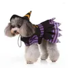 Hondenkleding Puppy Kerstmis Dierbenodigdheden Kleding Halloween Tovenaarspak Grappig Alternatief Gepersonaliseerde Kostuum Jumpsuit