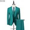 Mens Suits Blazers Män passar våren och höstens högkvalitativa anpassade affärs Threepiece Slim Large Size Multicolor OneButton 230726