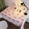 Table Cloth Table Cloth Wind Waterproof and Oil Resistant Student Desk Cute Rectangular Tea Table Tablecloth