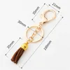 1PC Classic Colorful Tassel Pendant Keychain Alloy Buckle Keyring for Women Bag Ornaments Car Key Holder Accessories DIY Gifts