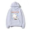 Męskie bluzy harajuku capybara graficzne anime y2k męski unisex z kapturem mężczyzn manga manga kawaii