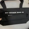Корпус хранения черный холст сумки для покупок моя другая сумка - симпатичная печать маленького размера223A