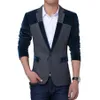 Hele Fluwelen Blazer Mannen 2017 Lente Nieuwe Mannen Blazers Koreaanse Mode Ontwerp Patchwork Heren Slim Fit Jasje Merk Blazer Ho219O