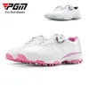 Autres produits de golf Chaussures de golf imperméables PGM Chaussures pour femmes Chaussures de sport à lacets avec boucle à bouton léger Chaussures de sport antidérapantes respirantes pour femmes XZ115 HKD230727