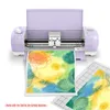 قصات القطع 3/5/10pcs القطع حصيرة حصيرة شفافة لاصق cricut مع شبكة قياس 12 × 12 بوصة ل silhouette حجاب cricut 230726